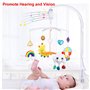 Hyacinthy Support Mobile Bebe Porte-cloche 68 CM Bricolage Jouet Décoration Support de Bras Suspendu, avec Boîte à Musique à Rem