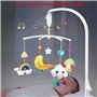 Hyacinthy Support Mobile Bebe Porte-cloche 68 CM Bricolage Jouet Décoration Support de Bras Suspendu, avec Boîte à Musique à Rem