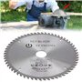 Disque à tronçonner en carbure de tungstène 180 mm 60 dents pour acier, aluminium, bois, plastique