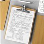 Porte Document avec Clip Metal et Crochet de Suspension
