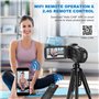 Caméra vidéo numérique 8K 64MP 18X pour YouTube 3" Flip Screen Caméscope Vlogging Camera avec carte SD 32 Go, télécommande 2.4G,
