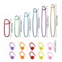 12 pcs. Set de Support d'aiguilles en Aluminium, Support de Mailles, Aiguilles de sécurité pour Le Tricot, Aiguilles à Crochet a