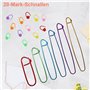 12 pcs. Set de Support d'aiguilles en Aluminium, Support de Mailles, Aiguilles de sécurité pour Le Tricot, Aiguilles à Crochet a