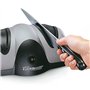 Presto EverSharp 08800 Aiguiseur de couteaux électrique, système à 2 étapes, roues en plastique saphirite, noir