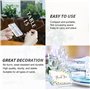 Porte Photo Pince Protection Carte Porte Cartes Visite,4 pcs Porte Cartes en Acrylique Transparent avec Base Porte Cartes de Pré