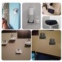 xyuayamz Support Enceinte Murale, Pieds Enceintes, Universel, avec Kit de Montage, Support Haut Parleur pour Bar, Maison, Chambr