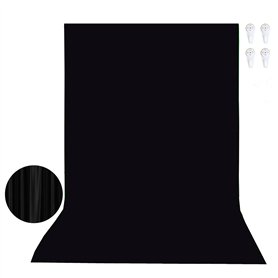 Byzesty Toile De Fond Noir 3 X 3 M Fond Photo Noir