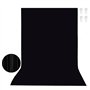 Byzesty Toile De Fond Noir 3 X 3 M Fond Photo Noir