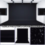 Byzesty Toile De Fond Noir 3 X 3 M Fond Photo Noir, Fond Noir Toile De Fond Photograpique Fond De Décors Écran Noir Photographie
