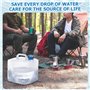 Bidon d'eau Pliable 15L, Sac à Eau Portable avec Robinet, Réservoir d'eau d'urgence pour Camping, Randonnée, d'eau Sac à Eau pou