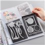 Lot de 5 pochettes en plastique de format A4, 4 trous étanches en PVC, pochettes pour feuilles volantes, planificateur, photos, 