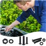 Pmueuff Vis Cylindrique à Six Pans, Ensemble de 1600 Pièces Vis à Tête Hexagonale M2 M3 M4 M5 Visserie à Métaux en Acier Allié d