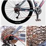 WAIZHIUA Chaîne de vélo 9 vitesses 116 maillons chaîne de vélo haute résistance en acier au manganèse chaîne de cyclisme avec bo