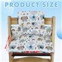 LEKEFET Kids Coussin d'assise pour chaise haute Stokke Tripp Trapp Trapp - 2 pièces - Imperméable - Amovible - Doux - Nettoyage 