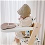 LEKEFET Kids Coussin d'assise pour chaise haute Stokke Tripp Trapp Trapp - 2 pièces - Imperméable - Amovible - Doux - Nettoyage 