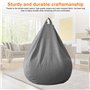 LEKEFETO Housse de Pouf pour Enfants - Housse de Pouf - sans Rembourrage - pour Femme et intérieur - Relaxation - Chambre - 80 x