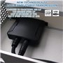 LEKEFETO Câble adaptateur SATA vers USB 3.0 pour disque dur 2,5/3,5" HDD/SSD - Avec adaptateur secteur 12 V/2 A, haute vitesse 6