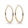 Boucles d'oreilles créoles en or 40 mm