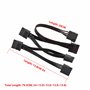Câble d'alimentation Molex vers SATA, câble d'alimentation répartiteur SATA 4 broches IDE vers 5x15 broches pour disque dur