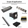 QIANRENON USB B Panneau Montage Imprimer Adaptateur USB B Femelle vers USB B Femelle Connecteur Prises USB B Extension Coupleur 