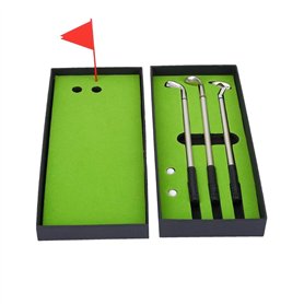 MAGT Lot de Trois stylos à Bille en Forme de Club de Golf