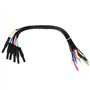 Samfox Fils de Dérivation HT306 - Ensemble de fil D'essai Câble Universel pour Oscilloscope de Diagnostic Automatique, 6 Canaux 