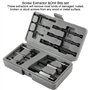 Extracteur de vis Kit-12Pcs Extracteur de vis rigide d'extraction de guide facile à sortir Ensemble de boulons cassés Retrait de