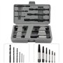 Extracteur de vis Kit-12Pcs Extracteur de vis rigide d'extraction de guide facile à sortir Ensemble de boulons cassés Retrait de