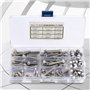 Vis à Tête Cylindrique 90Pcs 1/4-20UNC Vis à Tête Creuse à Six Pans Creux en Acier Inoxydable 304 Vis à Tête Cylindrique à Tête 