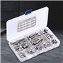 Vis à Tête Cylindrique 90Pcs 1/4-20UNC Vis à Tête Creuse à Six Pans Creux en Acier Inoxydable 304 Vis à Tête Cylindrique à Tête 