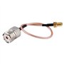TengKo Portable Antenne Adaptateur Câble SMA Femelle UHF SO-239 Connecteurs Femelles 15cm pour Wouxun Baofeng Quasheng Linton co