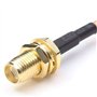 TengKo Portable Antenne Adaptateur Câble SMA Femelle UHF SO-239 Connecteurs Femelles 15cm pour Wouxun Baofeng Quasheng Linton co