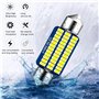 Horuili Eclairage Intérieur de Voiture à LED, 10 Pièces Ampoules Intérieures Éclairage, Pour l'éclairage Intérieur des Véhicules