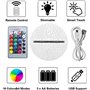 Spiider-mann Lampe 3d Illusion Usb veilleuse Avec Télécommande Et Smart Touch,Télécommande 16 Couleurs Changement 3D Illusion La