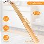 Xpieoyrm Chausse Pied Long Bois, 2 pièces bois Chausse-pied Robuste avec corde suspendue, 38cm Chausse pied Long Manche, Facile 