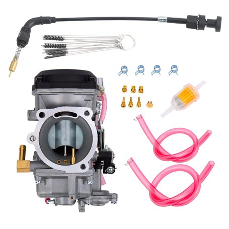 BenTsD Compatible avec le carburateur CV40 pour Harley Davidson Dyna Electra Glide Fatboy Softail Sportster 1200 XLH1200 Sportst