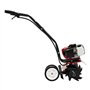 LENDISIY Motoculteur à essence - Motoculteur 52 CC - Motobineuse - Motoculteur - Cultivateur avec roues - Moteur 2 temps - Large