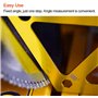ANCLLO Règle hexagonale en alliage d'aluminium pour scie de table, outil de mesure multi-angle, rapporteur, inclinomètre, outils