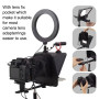 Inmei A10 Téléprompteur portable pour smartphone DSLR Appareil photo téléprompteur avec support de téléphone Télécommande pour e