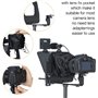 Inmei A10 Téléprompteur portable pour smartphone DSLR Appareil photo téléprompteur avec support de téléphone Télécommande pour e
