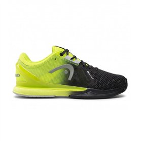 HEAD Hommes Sprint Pro 3.0 SF AC Chaussures De Tennis Chaussures Toutes Surfaces Noir - Jaune 40