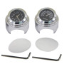 Maso Lot avec horloge et thermomètre Pour guidon de moto 7/8" (22 mm) Universel Étanche Noir