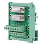 DB15-M6 Connecteur de Carte de Bornier Module d'Interface à Montage sur Rail DIN à Double Tête Femelle