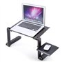 Table de Lit Pliable, Support pour Ordinateur Portable Ventilé en Aluminium Pliant, Plateau Support de Lecture inclinable pour c