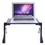 Table de Lit Pliable, Support pour Ordinateur Portable Ventilé en Aluminium Pliant, Plateau Support de Lecture inclinable pour c
