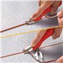 Outil de coupe de soudure de plancher, trousse à outils de coupe de soudure de plancher de vinyle de PVC Tondeuse de coupe de pl