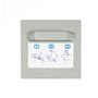Wandbreite 600103 Lot de 10 plaques adhésives autocollantes 45 x 45 mm avec œillet et entretoises en silicone - Lot de 10 croche
