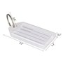 Hotgod Lot de 100 étiquettes de bagage en plastique avec anneau porte-clés fendu Blanc