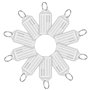 Hotgod Lot de 100 étiquettes de bagage en plastique avec anneau porte-clés fendu Blanc