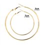 Heyu-Lotus 8 Paires de Boucles d’Oreilles Créoles pour Femme Fille, Anneaux Créoles en Acier Inox Grand Cerceau Bijoux Tendance 